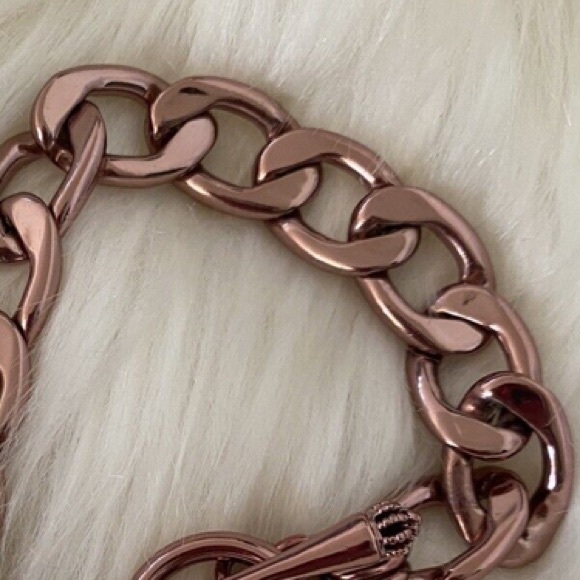 Y2K Juicy Couture PINK CHARM BRACELET NEW BARBIE BARBIECORE RARE HTF PUFF HEART - Picture 8 of 16